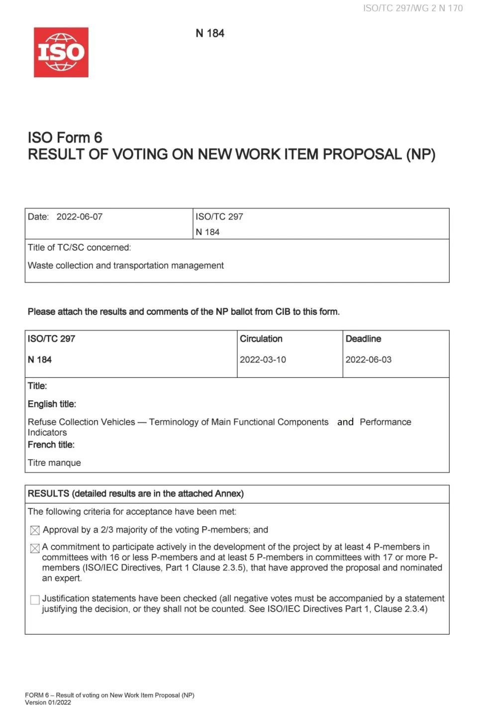 标准领跑行业丨294俄罗斯专享会环境代表中国获得环卫首个国际标准立项！